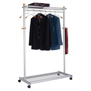 Wave coat rack with 6 hangers