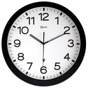 Horloge murale couleur D30 cm - Radio pilotée - noire